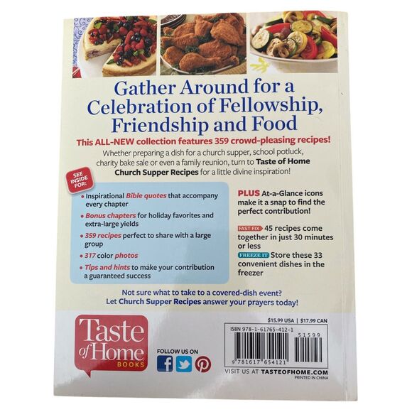 📚 Taste of Home Church Supper Recipes: 359 Crowd Favorites Cookbook 🍽️ - Picture 7 of 7